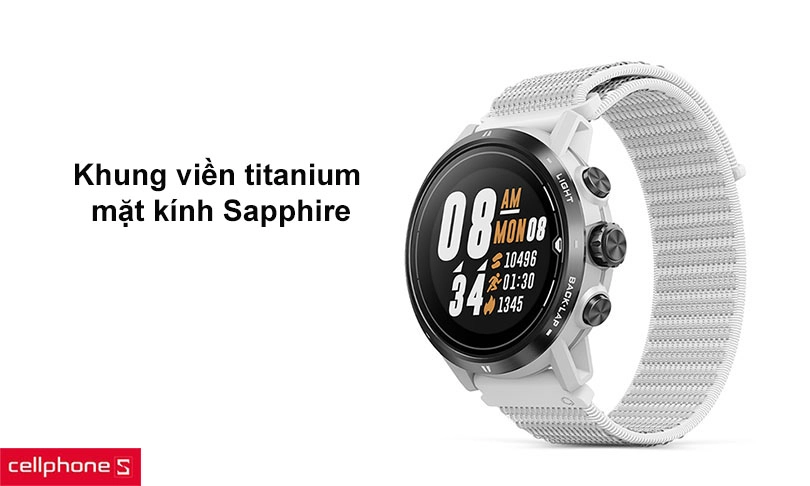 Chất liệu titanium và sapphire, tiêu chuẩn chống nước cao