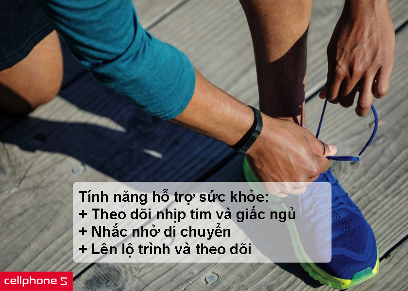 Fitbit Alta HR tích hợp nhiều tính năng hỗ trợ cho sức khỏe và việc tập luyện