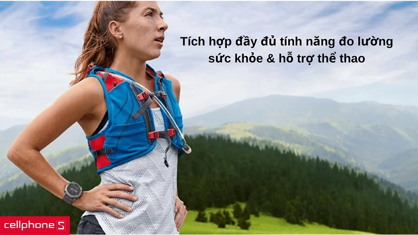 Trang bị loạt tính năng đo lường sức khỏe hỗ trợ mọi hoạt động thể thao