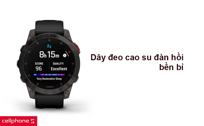 Dây đeo cao su đàn hồi, dung lượng pin duy trì kéo dài