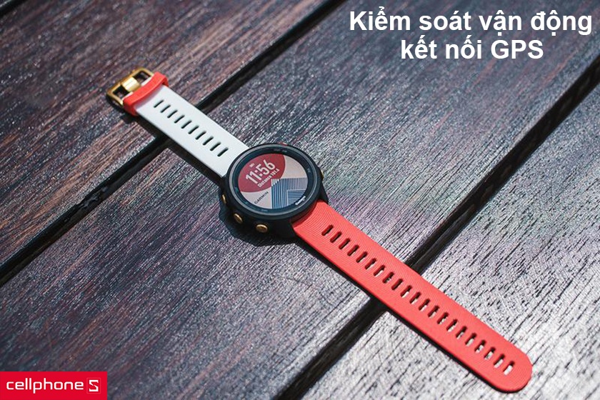 Garmin Forerunner 245 Music Japan Limited edition còn được trang bị kết nối GPS giúp định vị trí