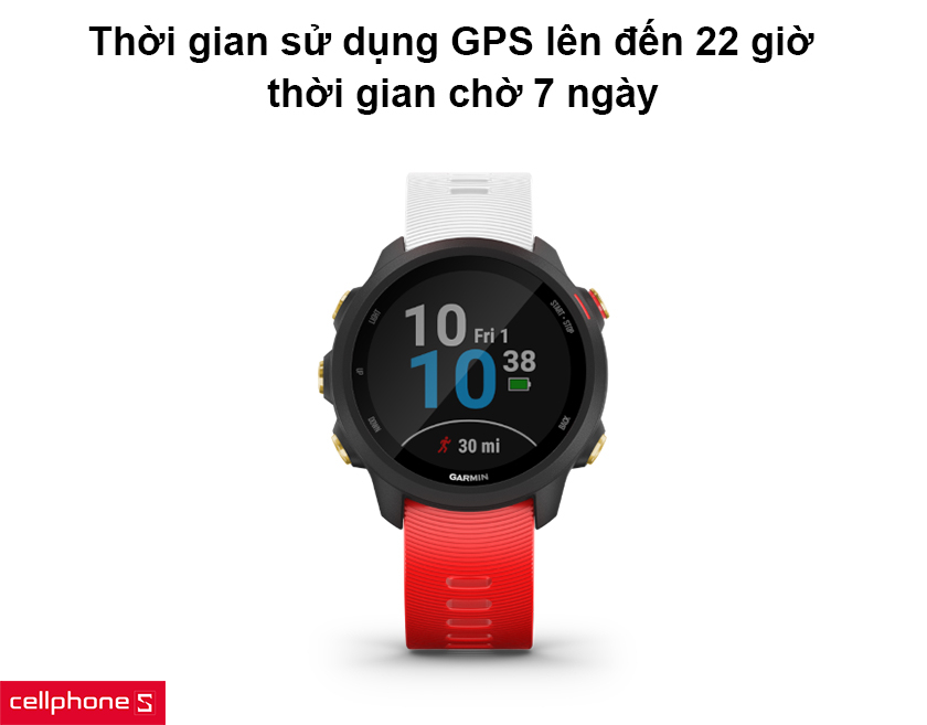 Garmin Forerunner 245 Music Japan Limited edition đem đến thời gian sử dụng rất ấn tượng