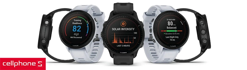 Đồng hồ thông minh Garmin Forerunner 955 Solar – Màn hình lớn