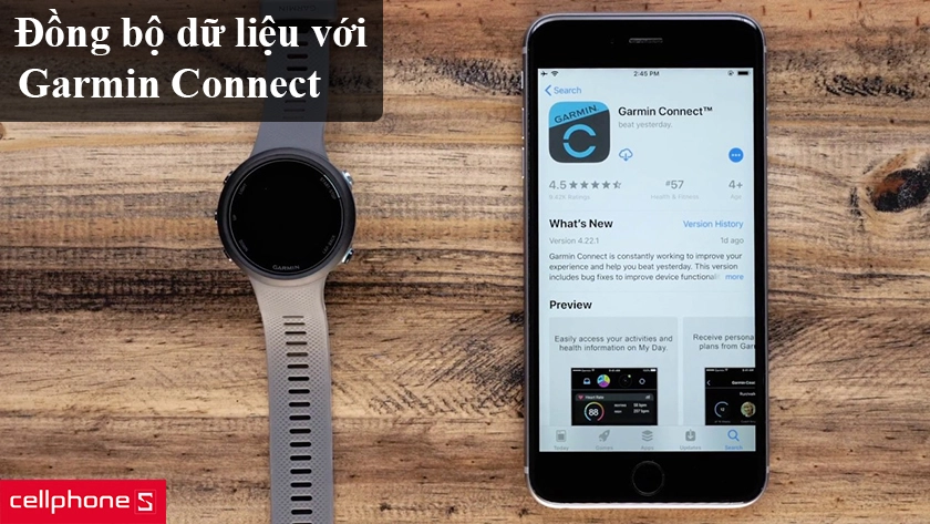 Đồng bộ dữ liệu với Garmin Connect