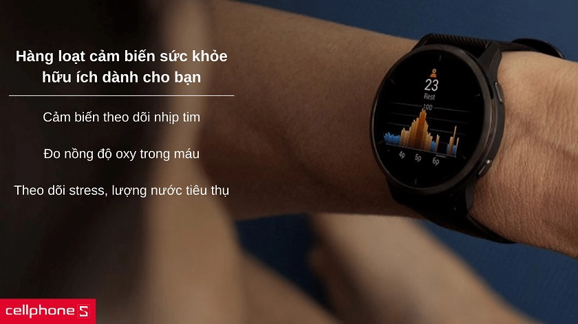 Theo dõi nhịp tim, nồng độ oxy máu, nhiều chế độ tập luyện