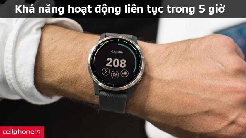 hoạt động liên tục trong 5 giờ