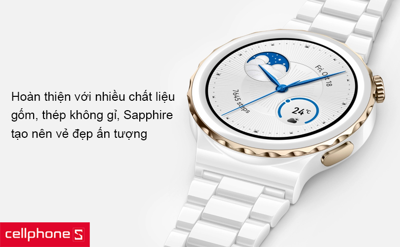 Đồng hồ thông minh Huawei Watch GT3 Pro 43mm dây gốm