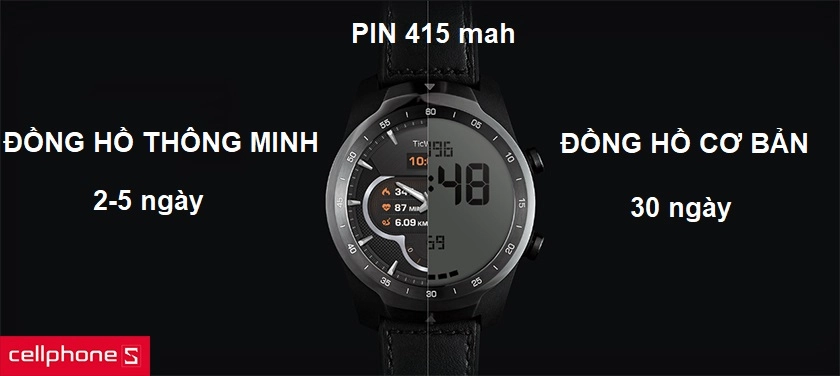 viên pin 415mAh cho thời gian dài sử dụng