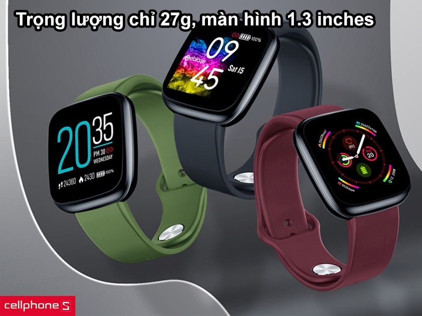 Trọng lượng chỉ 27g, màn hình 1.3 inches