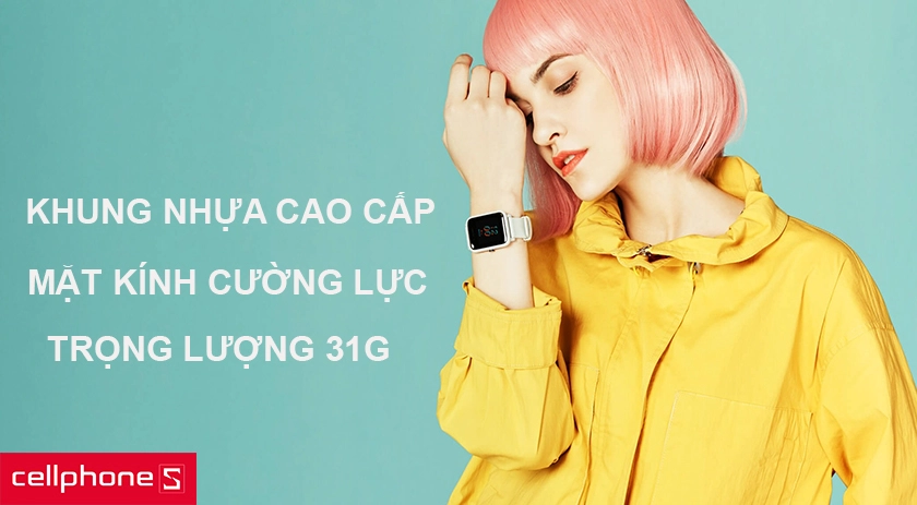 Thiết kế đơn giản, dây đeo cao su năng động, trọng lượng 31g