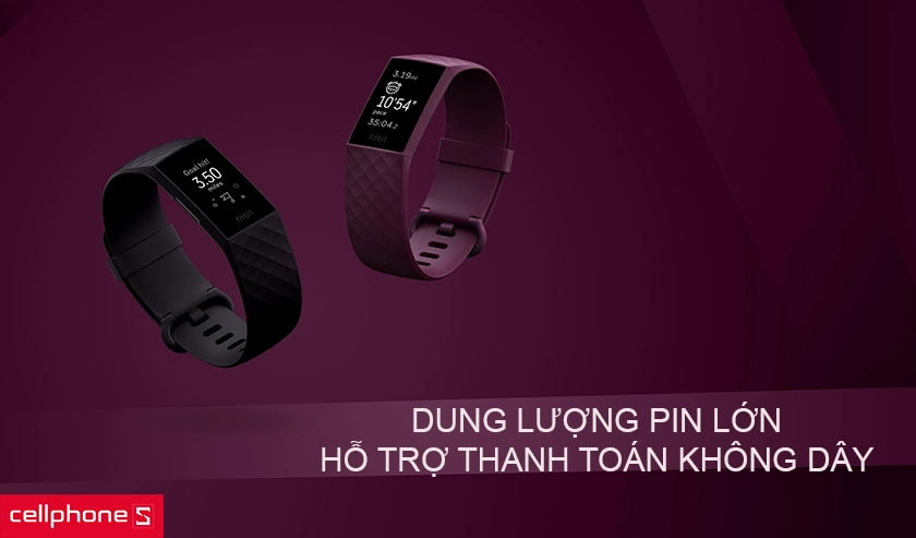 Dung lượng pin lớn, hỗ trợ thanh toán không dây