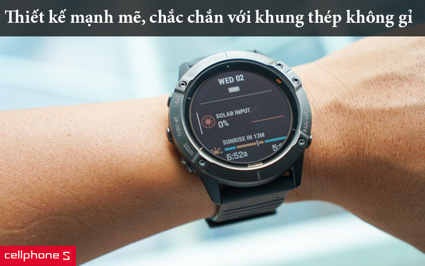 thiết kế mạnh mẽ, chắc chắn với khung thép không gỉ 