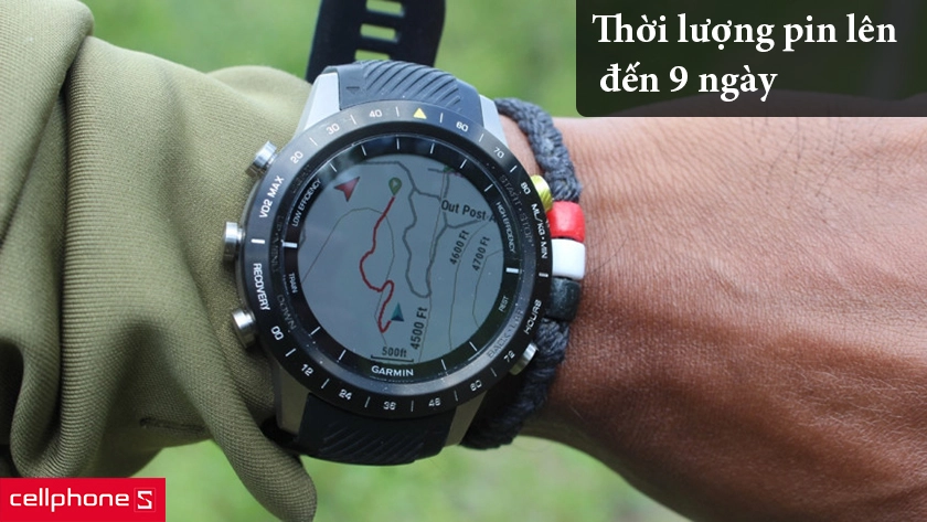 thời lượng pin lên đến 9 ngày