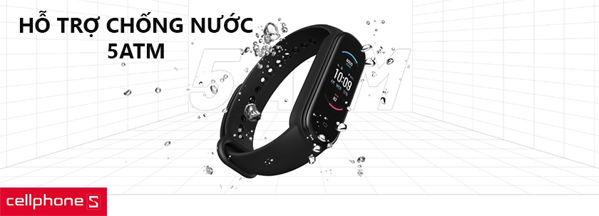 Hỗ trợ chống nước 5ATM