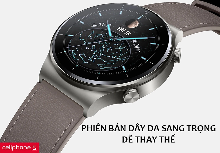 Phiên bản dây da sang trọng, dễ thay thế