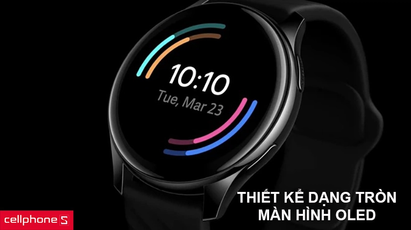 Thiết kế cổ điển dạng tròn, màn hình OLED