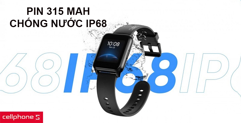 Dung lượng pin lớn, hỗ trợ chống nước