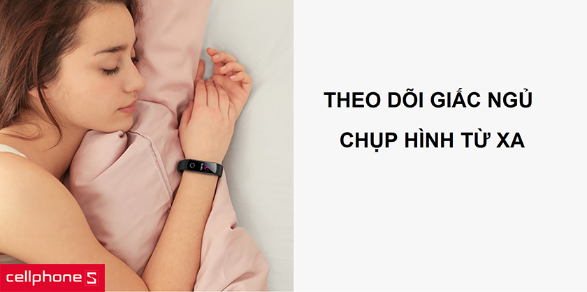 Khả năng theo dõi giấc ngủ cùng tính năng chụp ảnh từ xa tiện dụng
