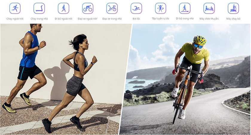 10 tính năng vận động khác nhau