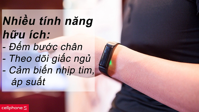 Vòng tay thông minh Partron Croise URBAN S+ PWB-250 sở hữu nhiều tính năng hữu ích