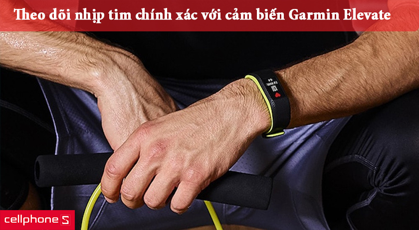 Với cảm biến tân tiến, độ chính xác cao bởi Garmin Elevate, Vivosport sẽ theo dõi nhịp tim của bạn cả ngày