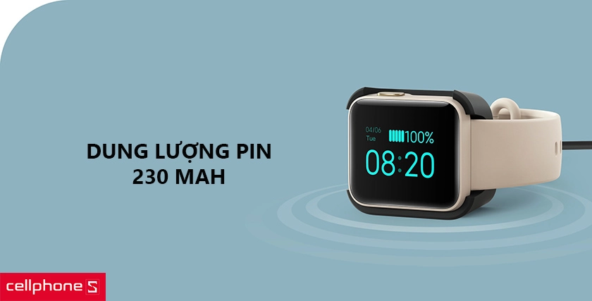 Kết nối dễ dàng, dung lượng pin 230mAh