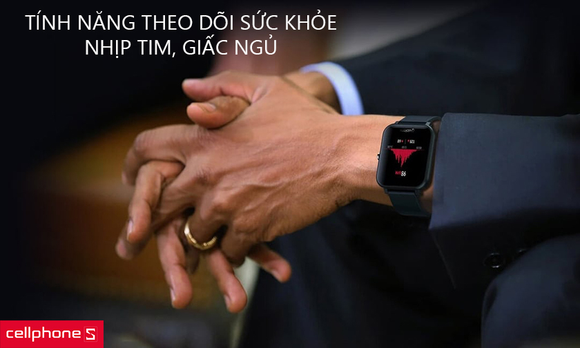Hỗ trợ nhiều tính năng theo dõi sức khỏe: nhịp tim, giấc ngủ