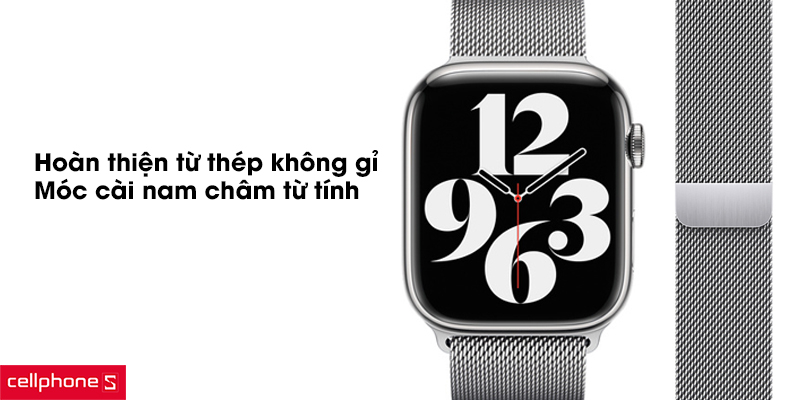 Dây đeo Apple Watch Milanese Loop 45/44/42mm chính hãng
