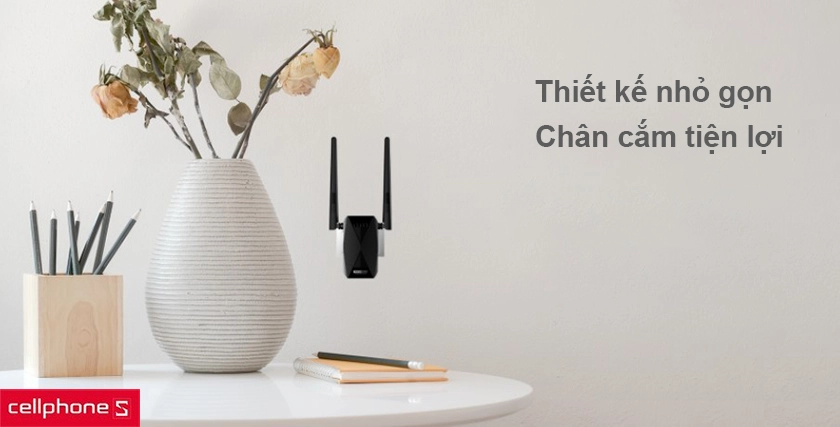 Thiết kế nhỏ gọn, chân cắm ổ điện kết nối ở bất cứ đâu