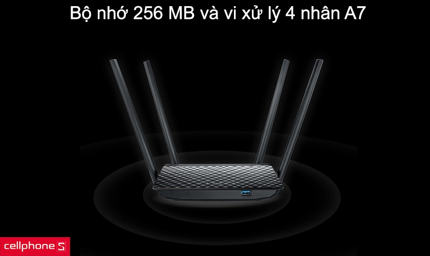 Bộ nhớ 256 MB và vi xử lý 4 nhân A7