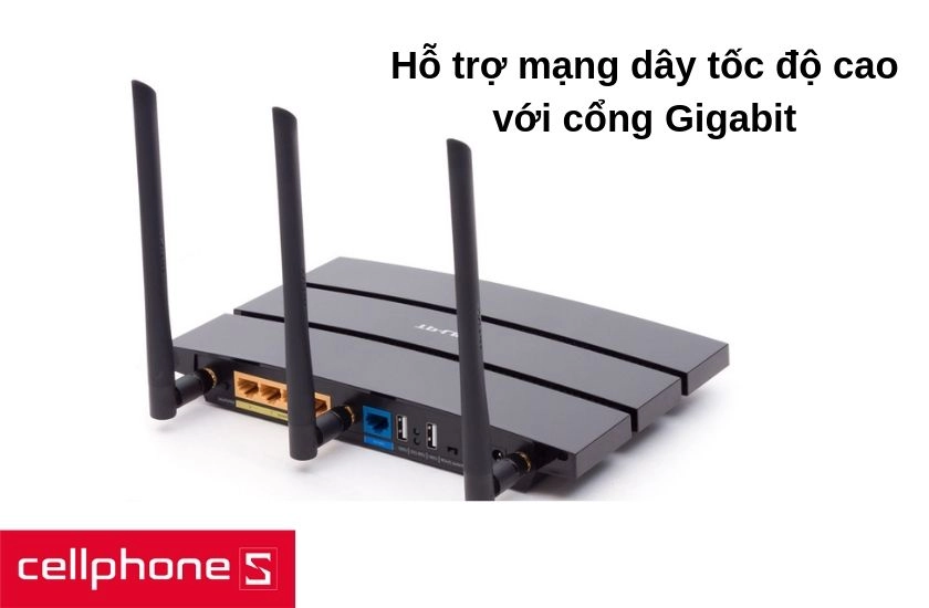 hỗ trợ mạng dây mạnh mẽ và tốc độ cao