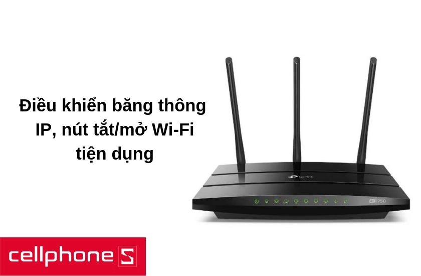 Được thiết kế nút tắt/mở wi-fi cho phép người dùng chuyển vô tuyến không dây giữa tắt và mở hiệu quả