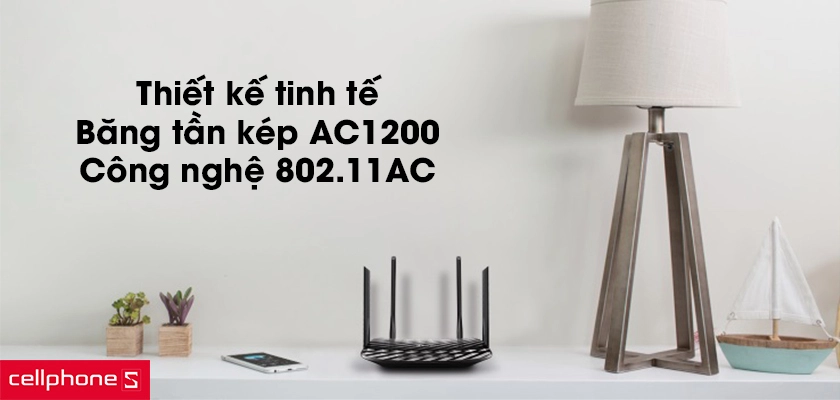 Thiết kế tinh tế, băng tần kép AC1200