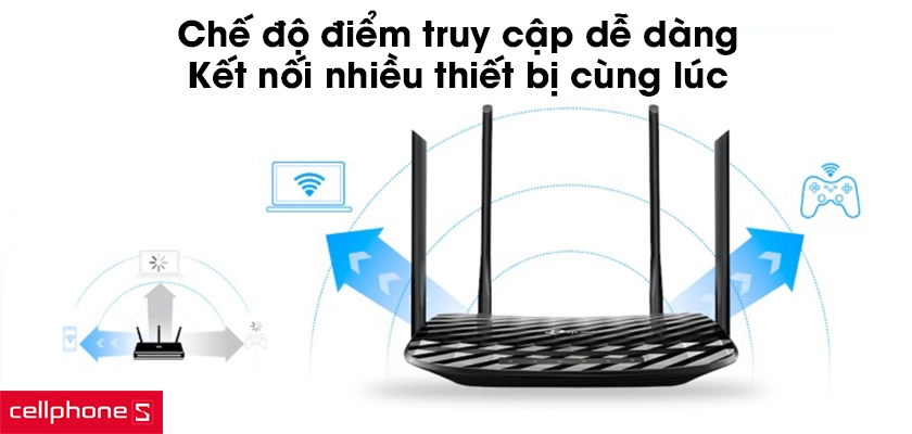 Chế độ điểm truy cập dễ dàng, tạm biệt nỗi phiền phức nghẽn mạng