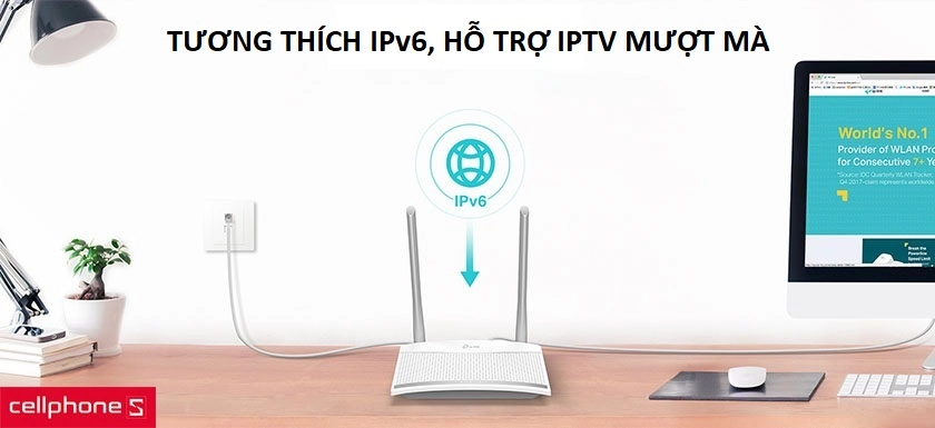 TL-WR820N tương thích với giao thức IPv6 