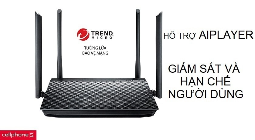 Bổ sung thiết bị lưu trữ qua cổng USB 2.0 hỗ trợ AiPlayer, giám sát và hạn chế người dùng