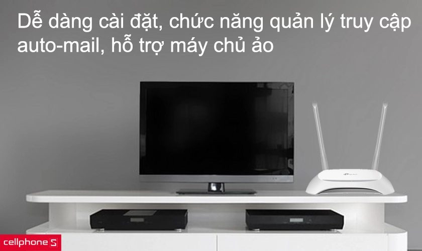 Dễ dàng cài đặt, chức năng quản lý truy cập, auto-mail, hỗ trợ máy chủ ảo