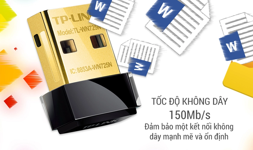 Kết nối chuẩn N, tốc độ lên đến 150Mbps