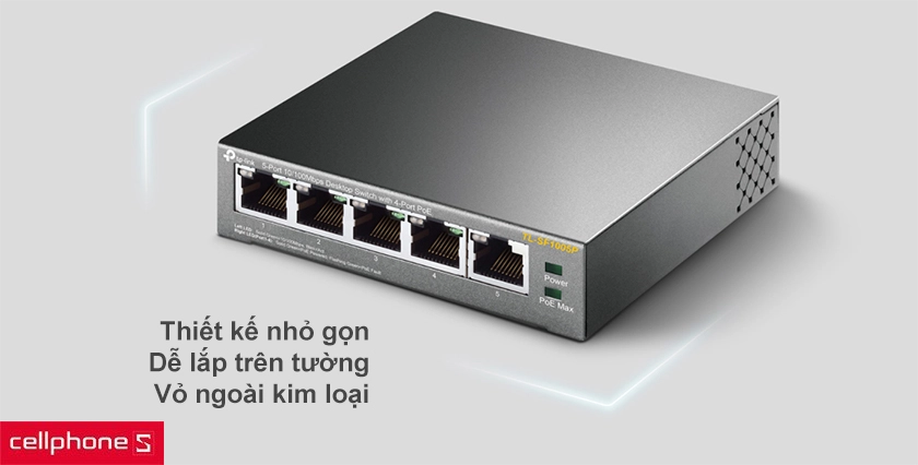 Tính di động đặt trên hàng đầu với thiết kế nhỏ gọn, dễ dàng lắp đặt chỉ với 3 bước