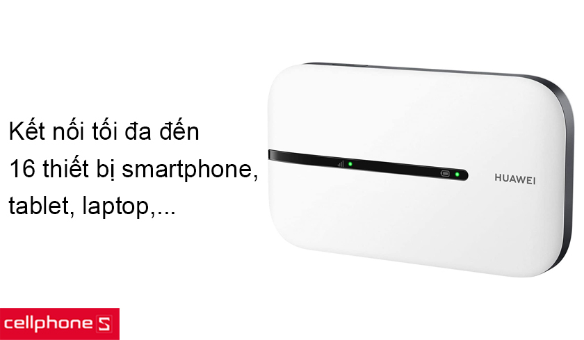 Có thể kết nối đến 16 thiết bị cùng lúc, chia sẻ WiFi với nhiều người hơn