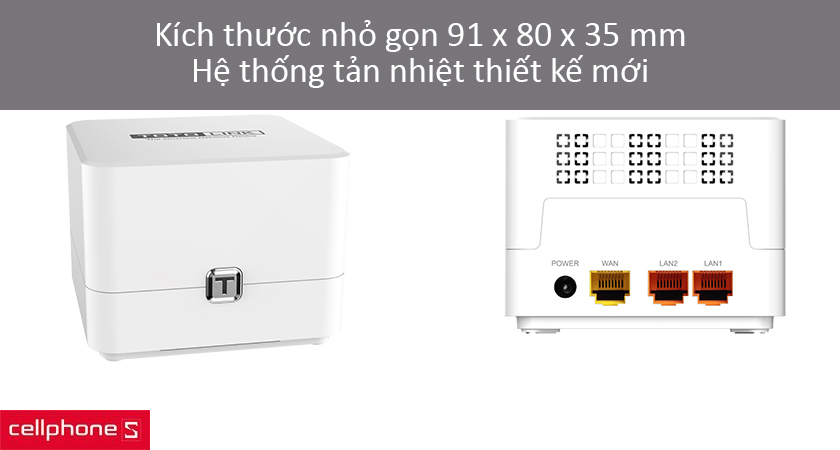 Kích thước nhỏ gọn, tinh tế, hệ thống tản nhiệt cải tiến