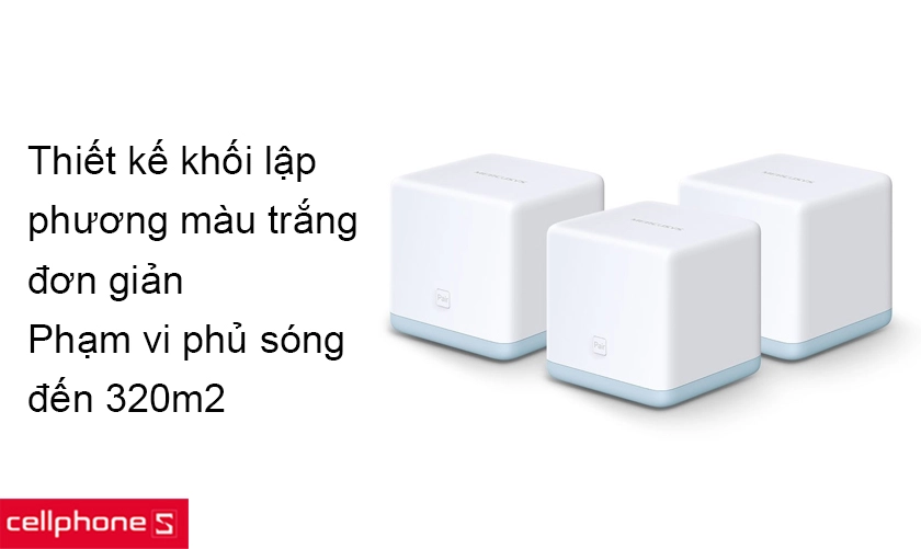 Thiết kế khối lập phương đơn giản với mức độ phủ sóng lên đến 320m2