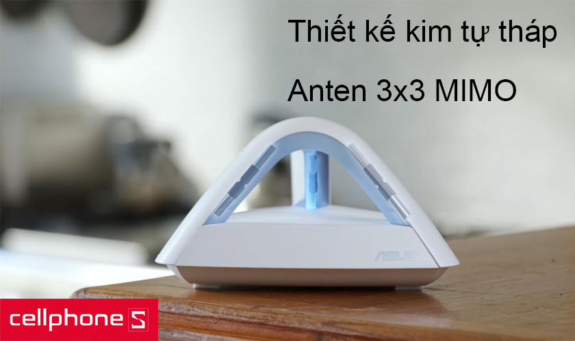 Thiết kế kim tự tháp với kiểu anten 3x3 MIMO
