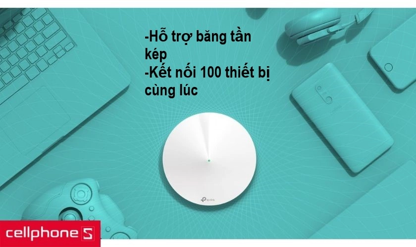 Tốc độ ổn định liền mạch khi chuyển vùng và nhanh chóng với băng tần kép chuẩn AC1300