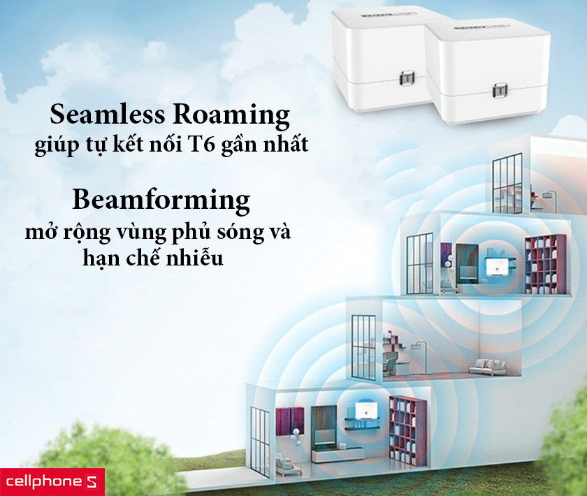 Tính năng Seamless Roaming và công nghệ Beamforming tập trung sóng