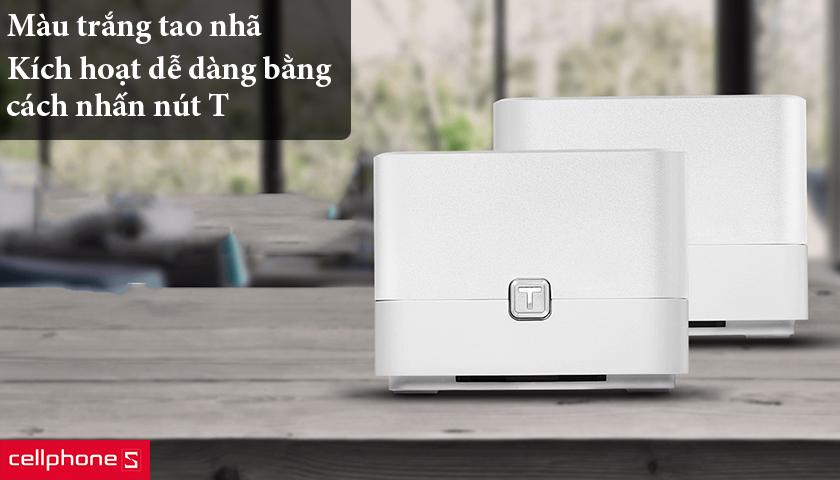 Màu trắng tao nhã, kích hoạt bằng cách nhấn nút T nhanh chóng