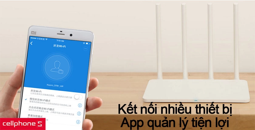 Kết nối nhiều thiết bị cùng lúc, app điều khiển quản lý vô cùng tiện lợi