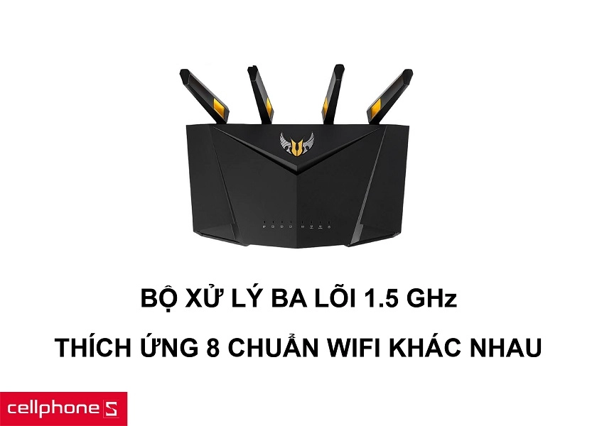 Bộ xử lý ba lõi 1.5 GHz, tương thích 8 chuẩn kết nối khác nhau