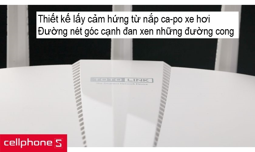 Thiết kế mới lạ với tông màu trắng cùng khe tản nhiệt nhô cao