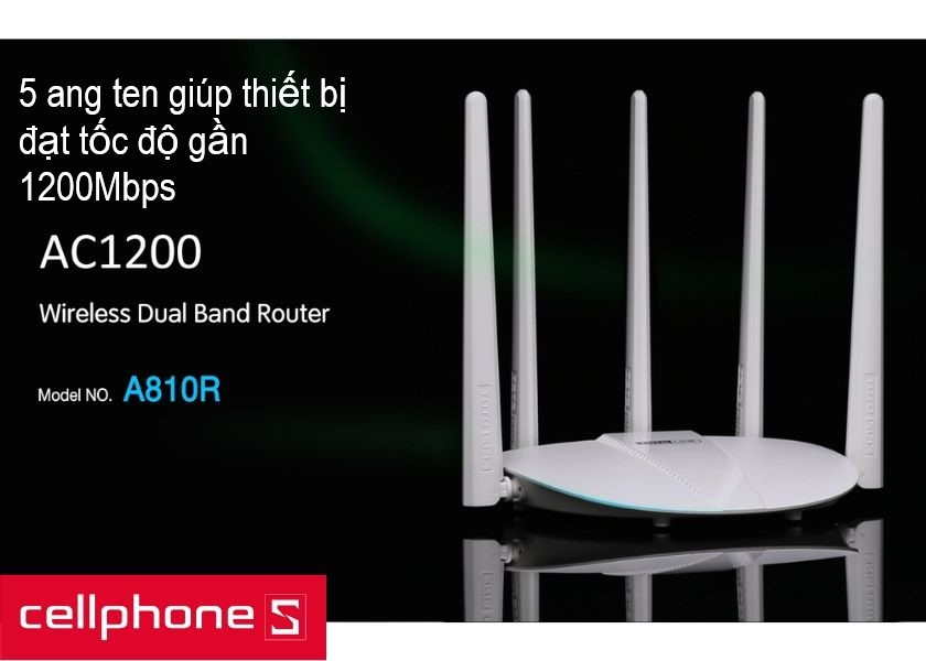 Tốc độ mạng nhanh, phủ sóng rộng hơn với 5 ăng ten đa chiều mạnh mẽ